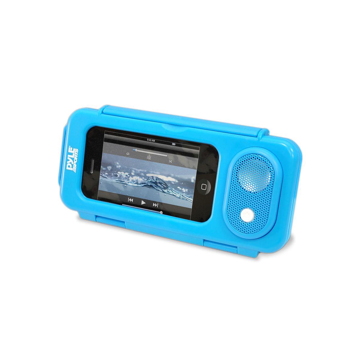 Surf Sound Waterproof Portable Speaker Case for Smartphones, MP3 Players, and iPods (Blue) - Blue