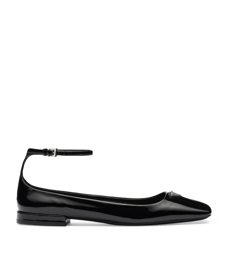 Patent Leather Triangle Flats