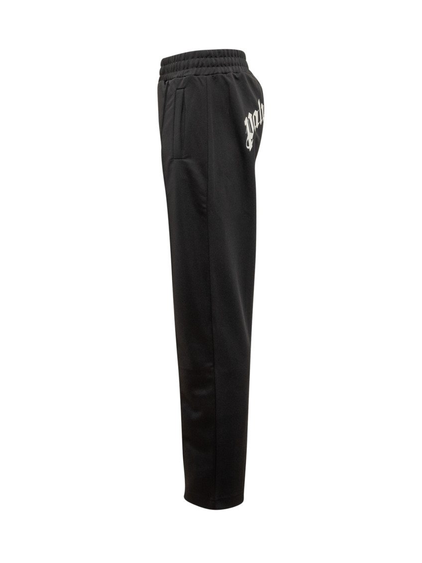 Black Straight Elasticated Pants