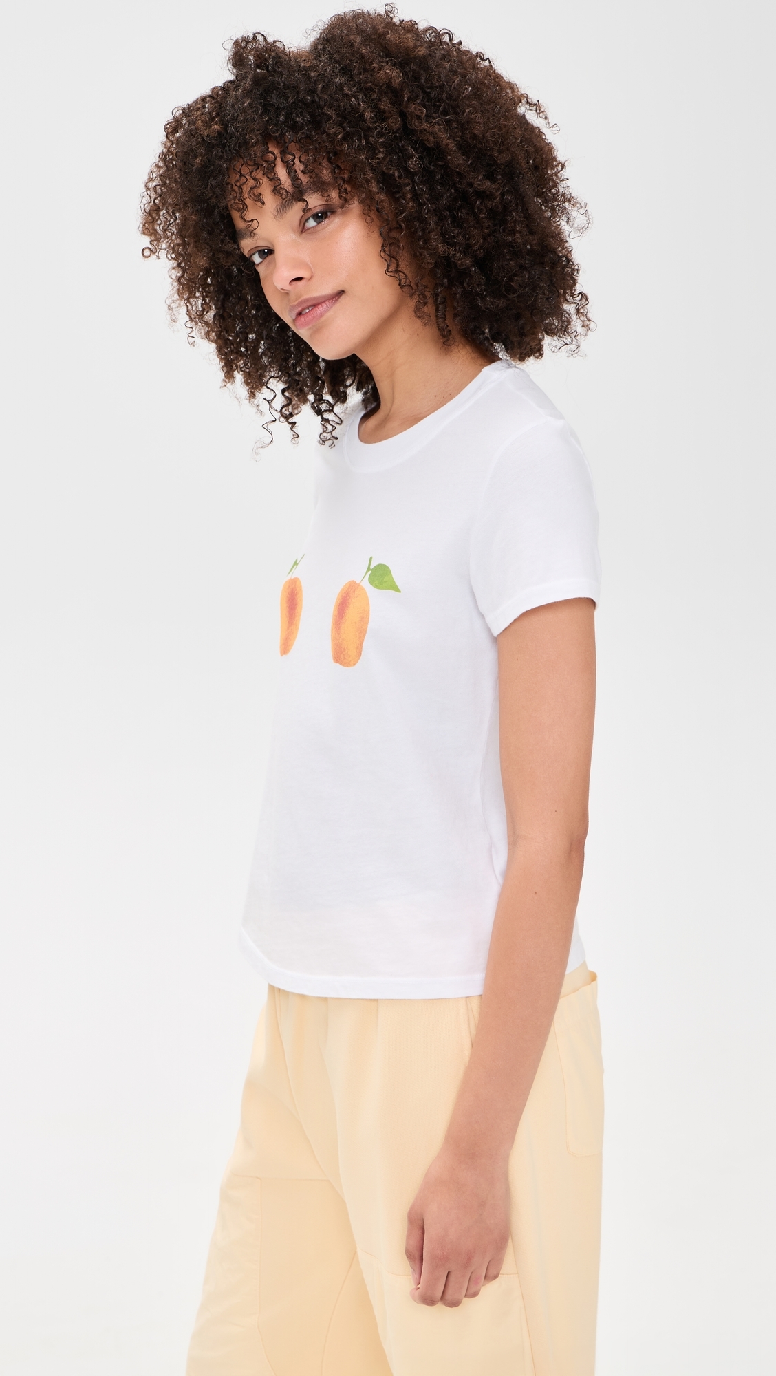 Peaches and Cream Tee White