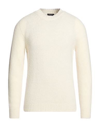Man Sweater Ivory Size 38 Baby alpaca wool, Polyamide, Merino Wool