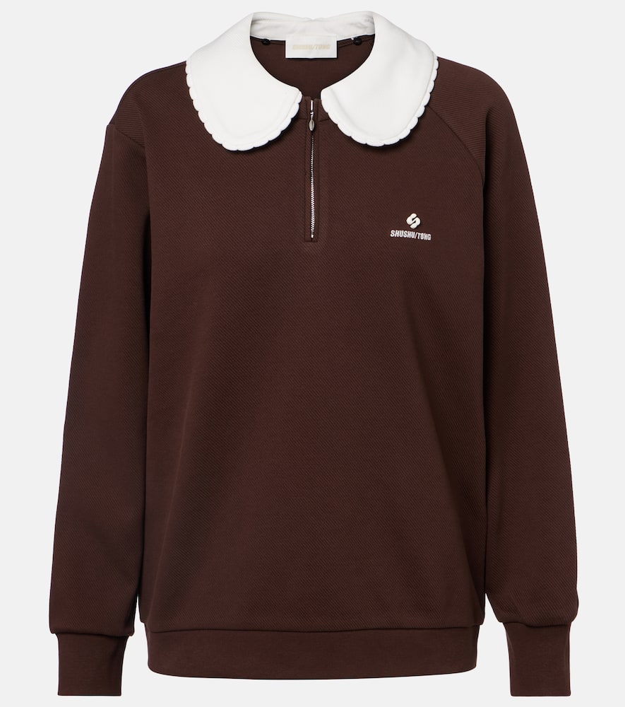 Logo cotton-blend sweatshirt