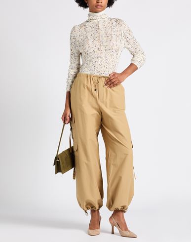 Woman Turtleneck Beige Size 0 Wool, Viscose
