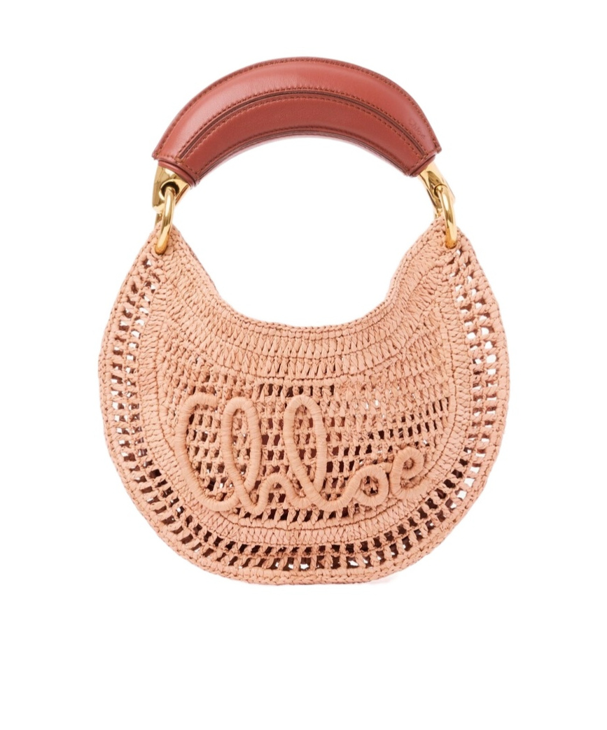 Woven design shoulder bag