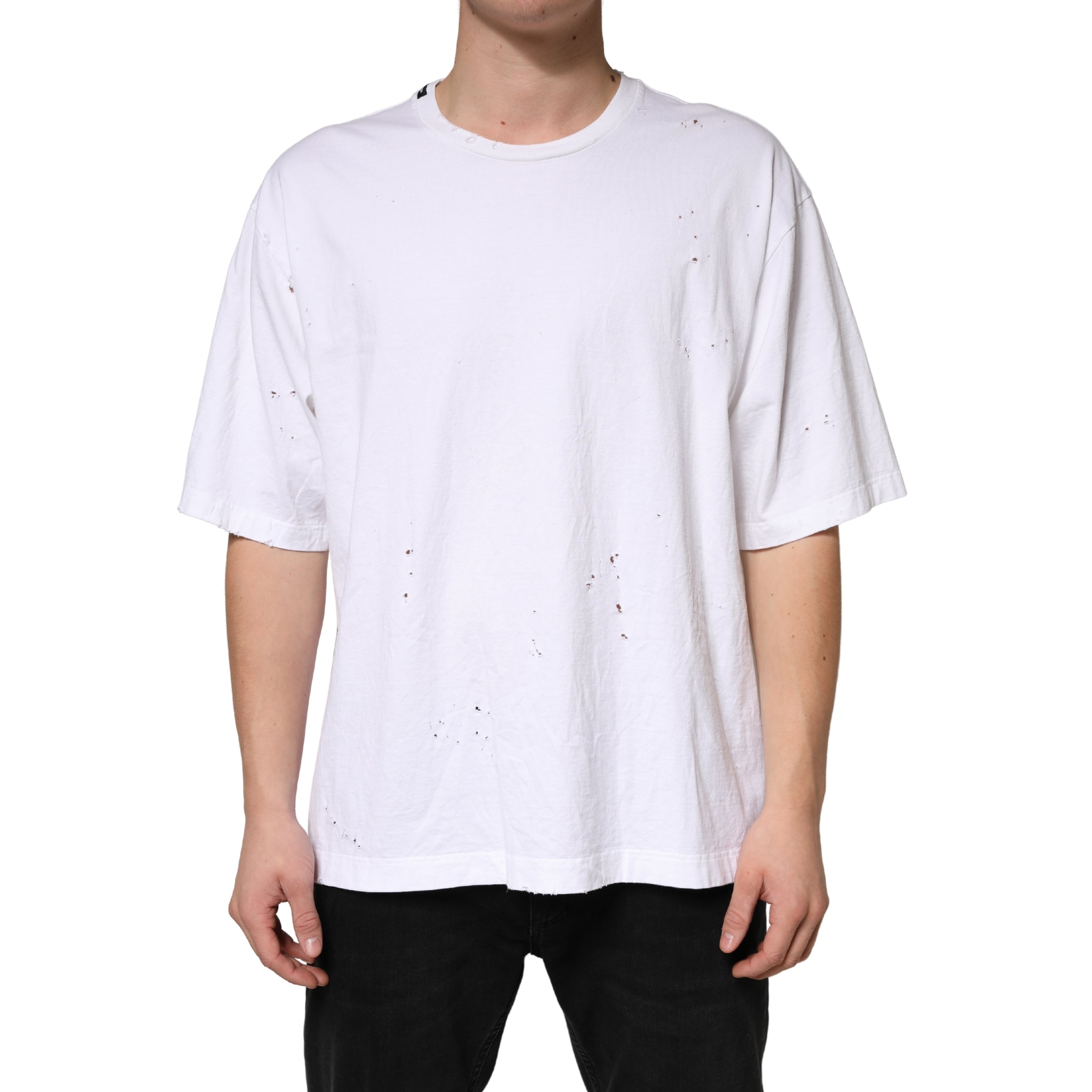 Cotton Crewneck T-Shirt — White