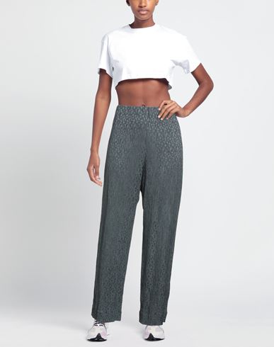 Woman Pants Charcoal Size 10 Cotton, Silk