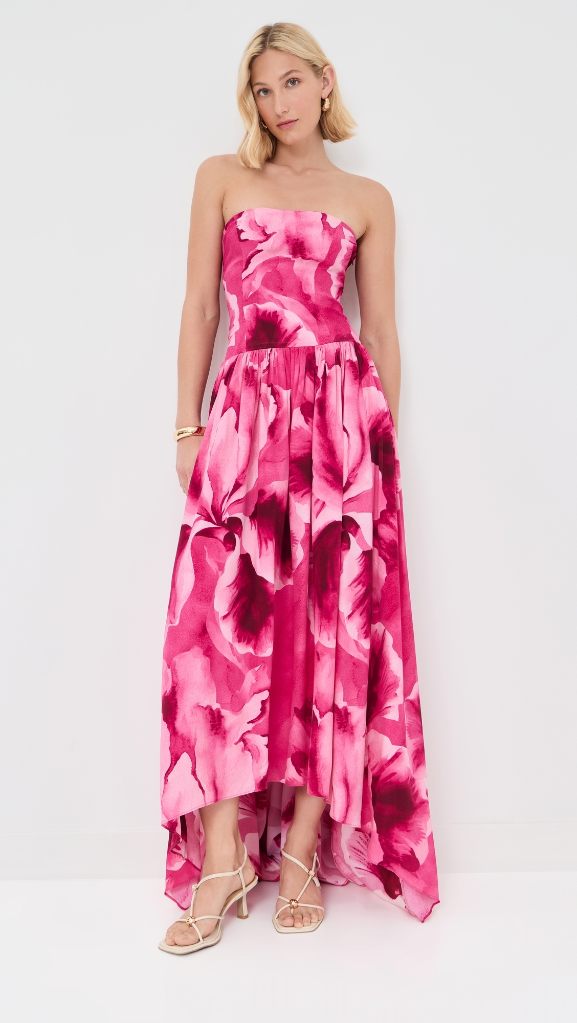 Nayara Midi Dress Watercolor Floral