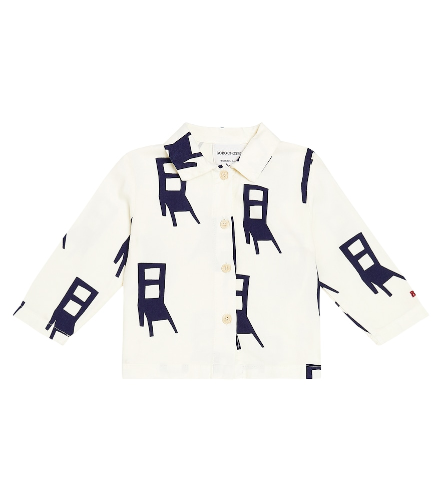 Baby printed cotton-blend shirt