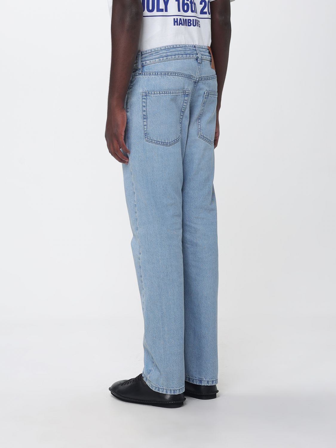 Jeans Men color Gnawed Blue
