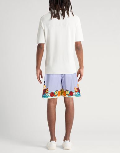 Summer Lovers Man Shorts & Bermuda Shorts Blue Size 34 Cotton