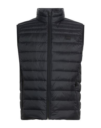 Man Vest Black Size 42 Recycled polyamide