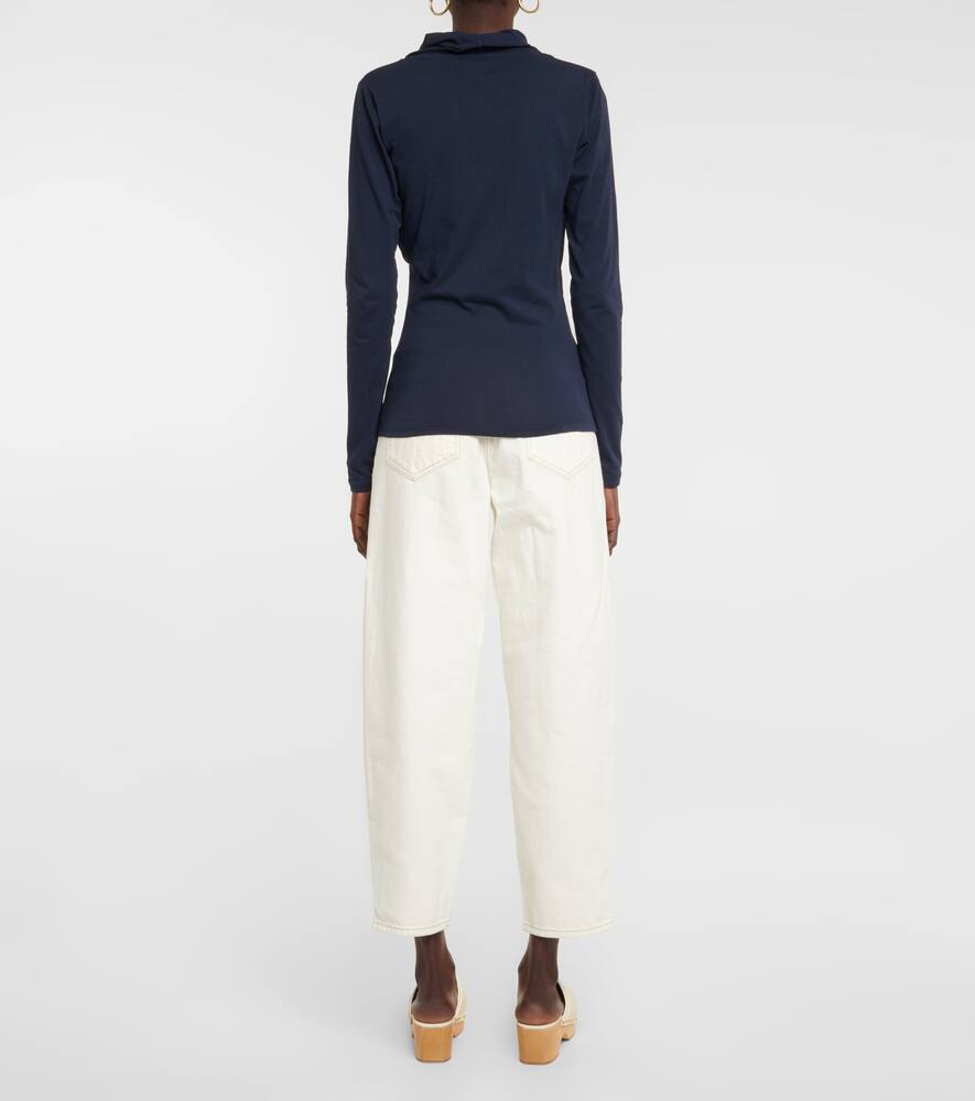 Meri cotton wrap top