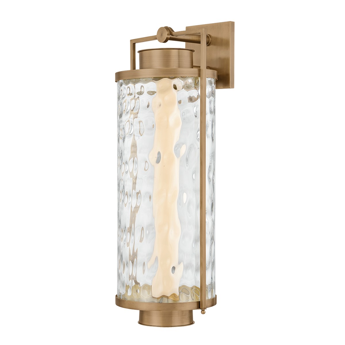 Patina Brass LED Wall Sconce from the Haddock Collection