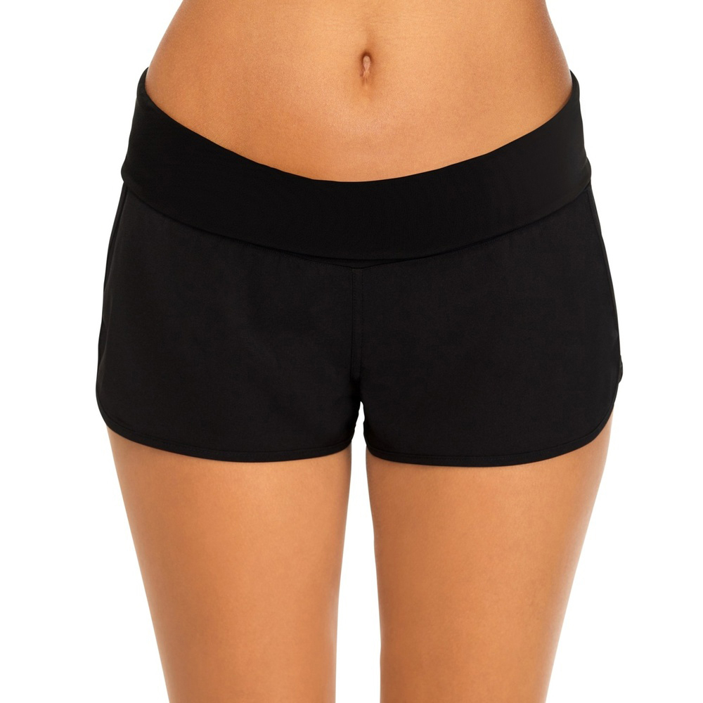 Black Junior's Aloha Pull-on Swim Boardshort