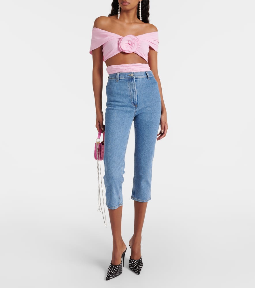 High-rise skinny jeans