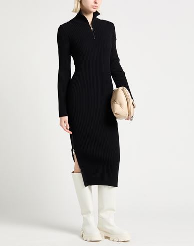 Woman Midi dress Black Size L Viscose, Polyester