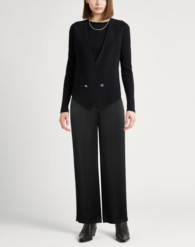 Easy Woman Pants Black Size 4 Acetate, Viscose