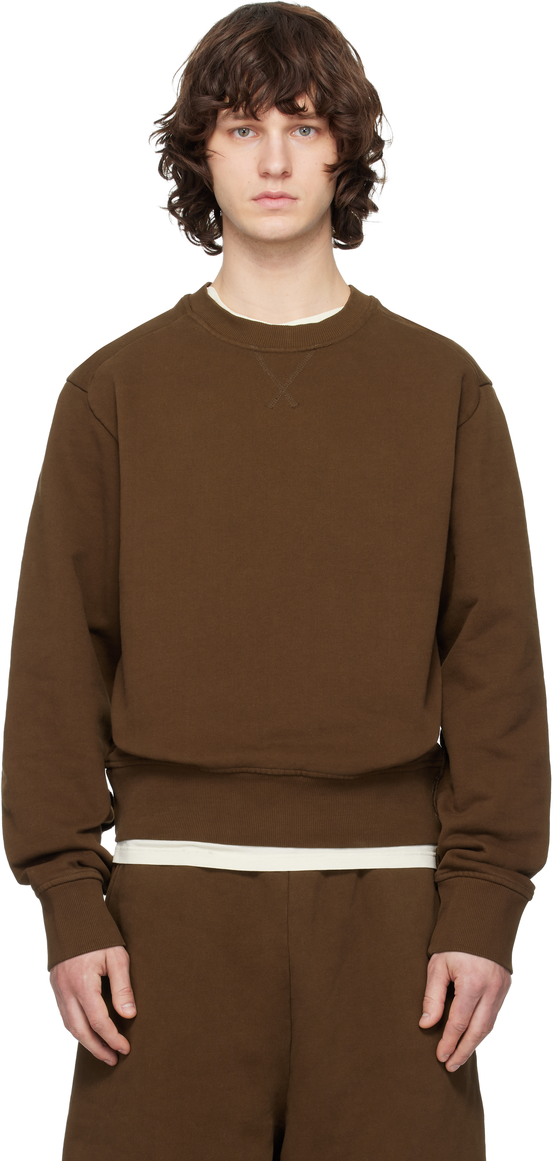 Brown Pod Crew Sweatshirt