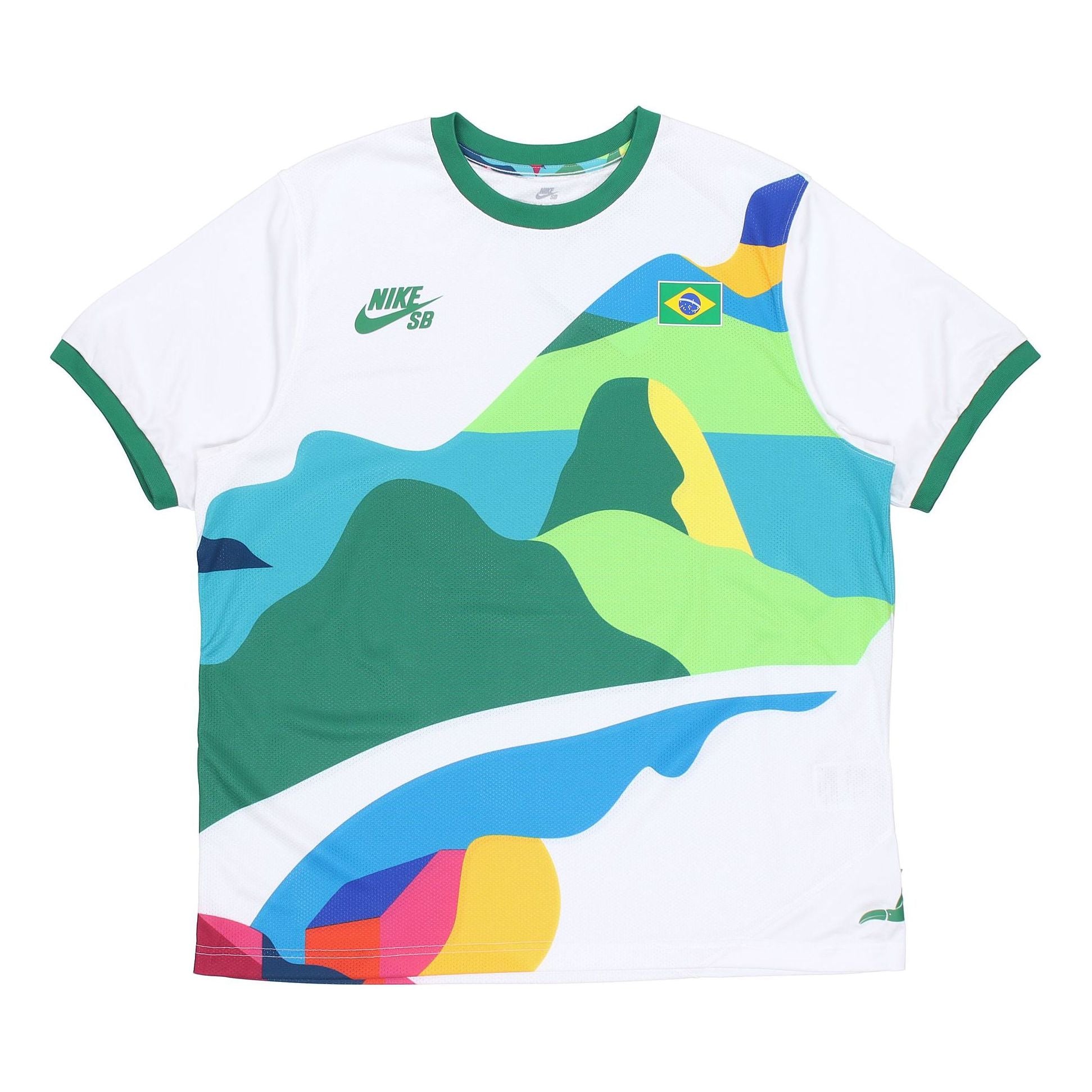 SB x Parra Crossover Brazil Colors Pattern Tee 'White Multi'