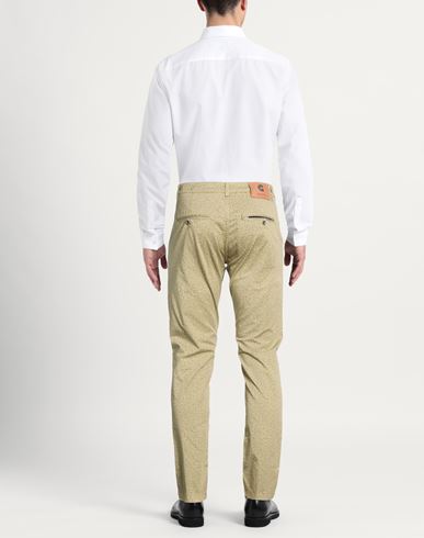 Man Pants Sage green Size 31 Cotton, Elastane
