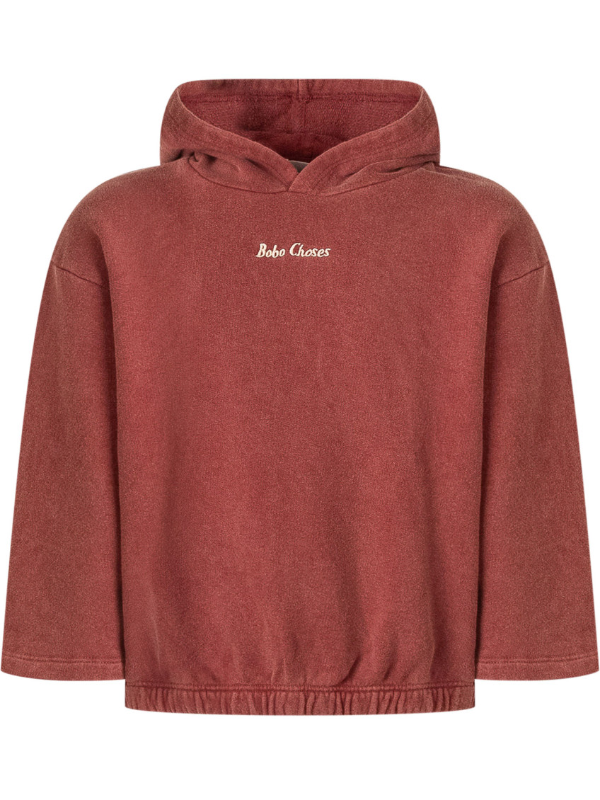 Kids Brown Logo Hoodie