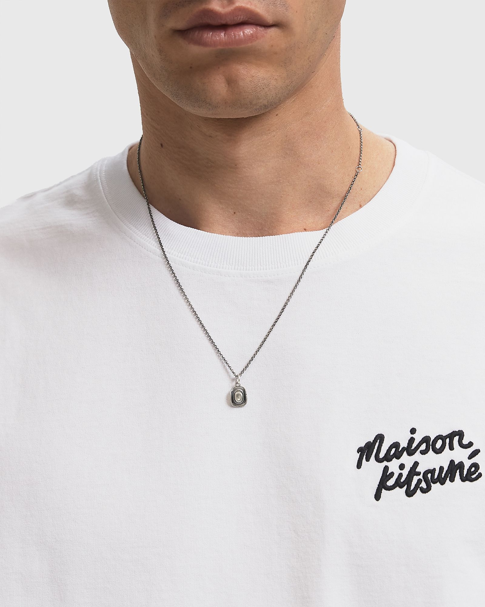 Silver Stetson Necklace silver male Jewellery now available at BSTN