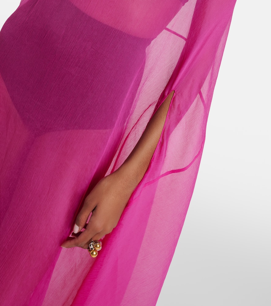 Silk gown