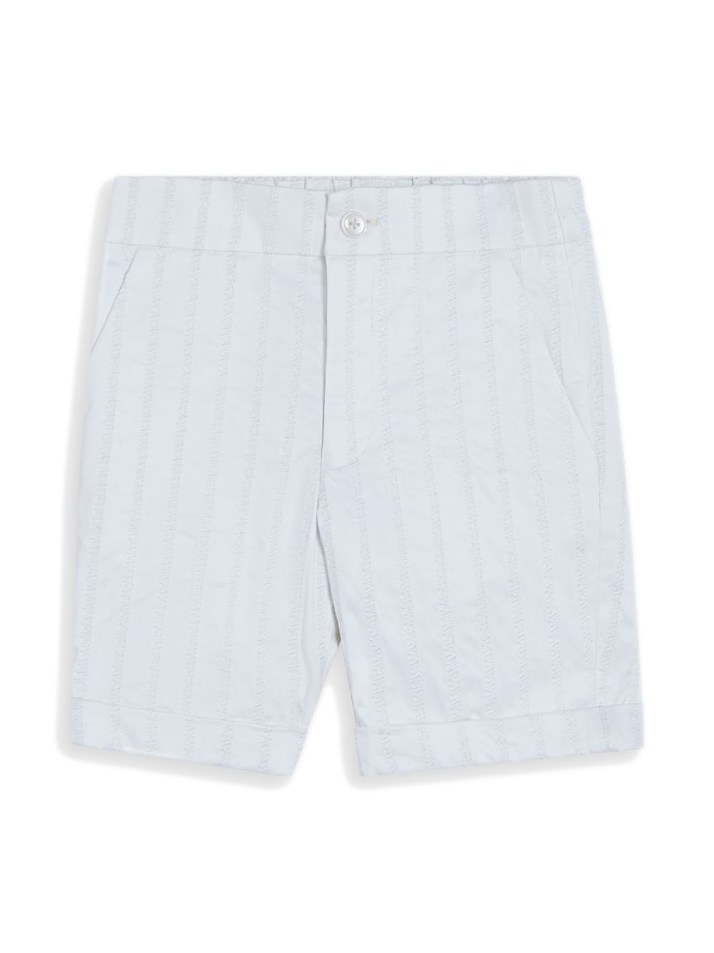 Striped smart shorts - White