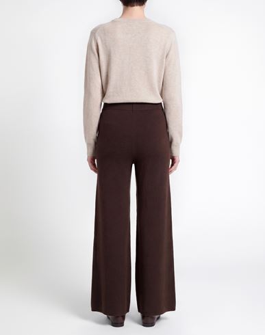 Woman Pants Dark brown Size XL Virgin Wool