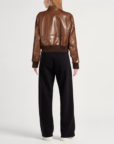 Woman Jacket Brown Size XS Polyester