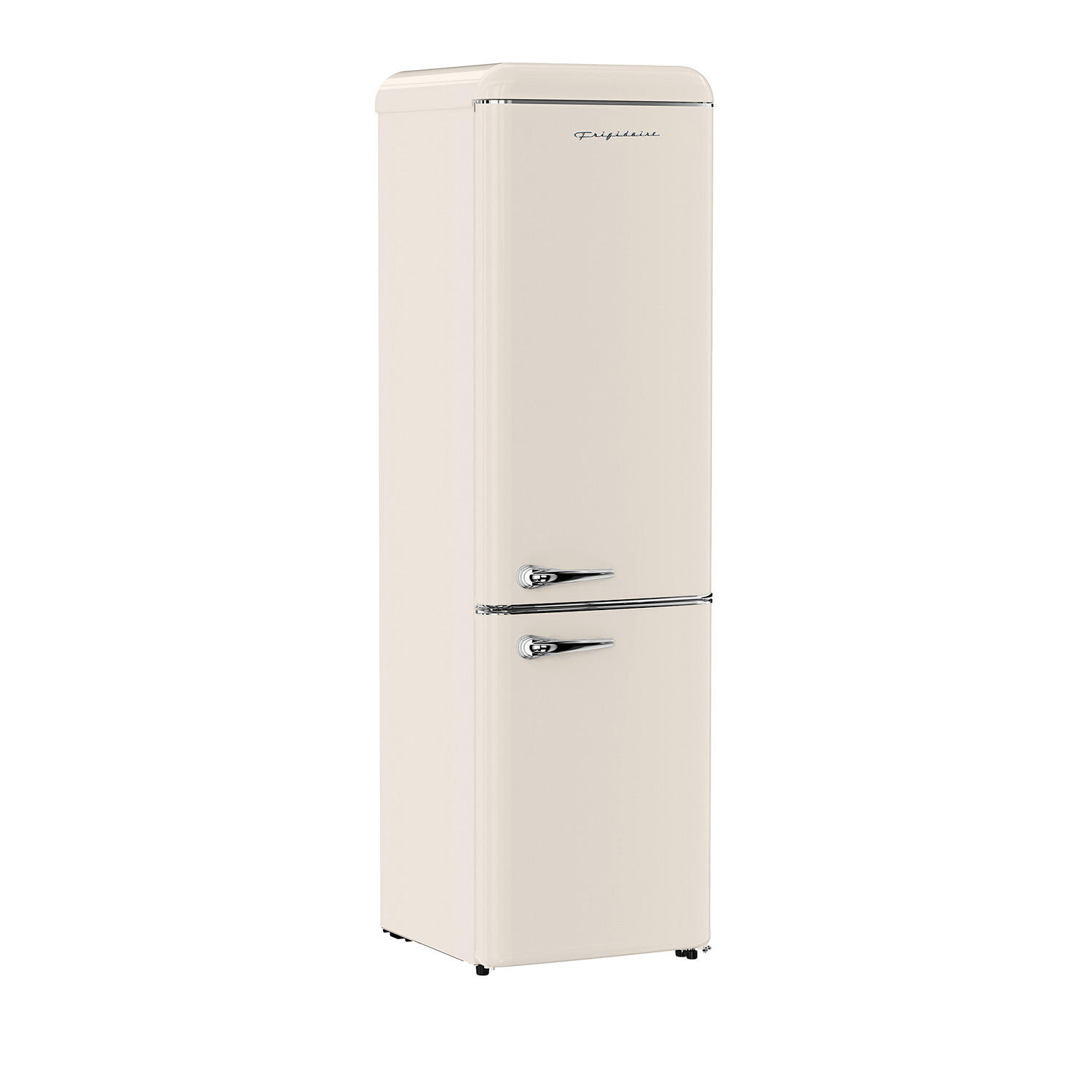 Retro 9.2 cu. ft. Bottom Mount Refrigerator:- Cream