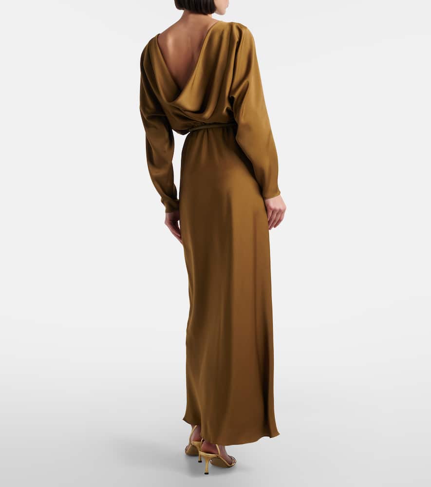 Pentola satin cocktail dress