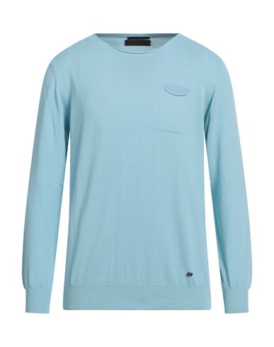 Man Sweater Azure Size L Cotton