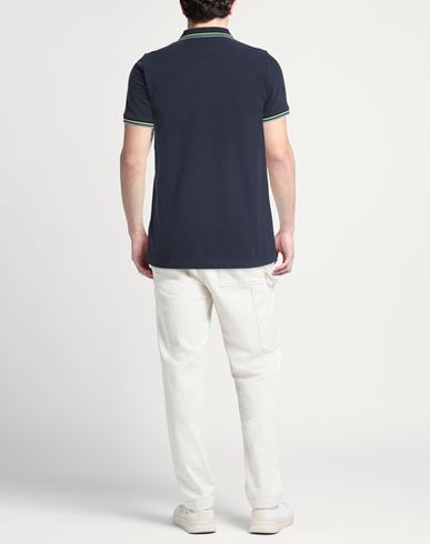 Man Polo shirt Midnight blue Size L Cotton