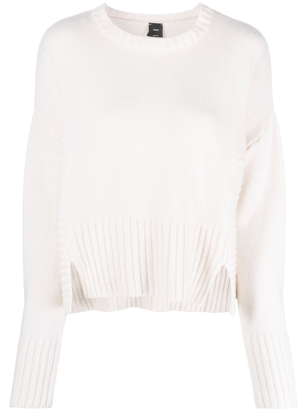 Wool-cashmere blend sweater - White
