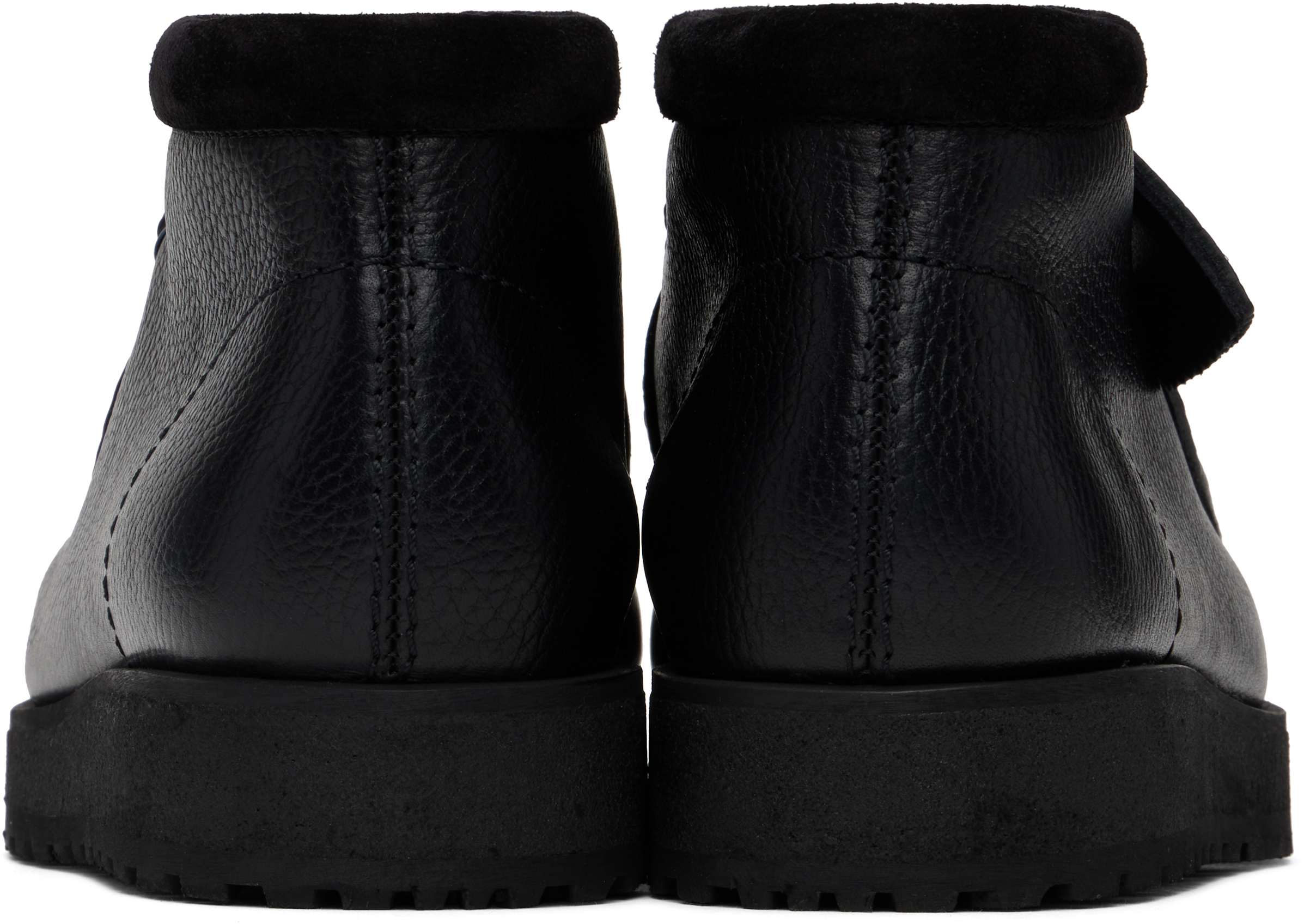 Clarks Originals Black Wallabee Scout Desert Boots