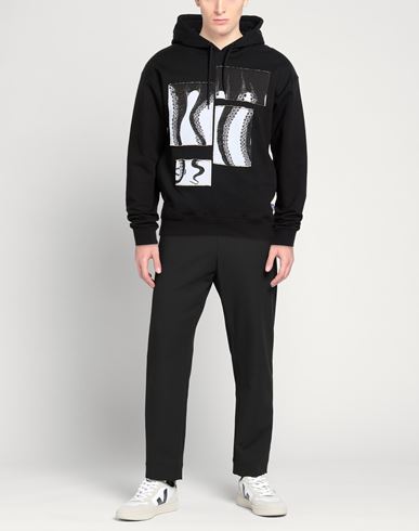 Man Sweatshirt Black Size XS Cotton