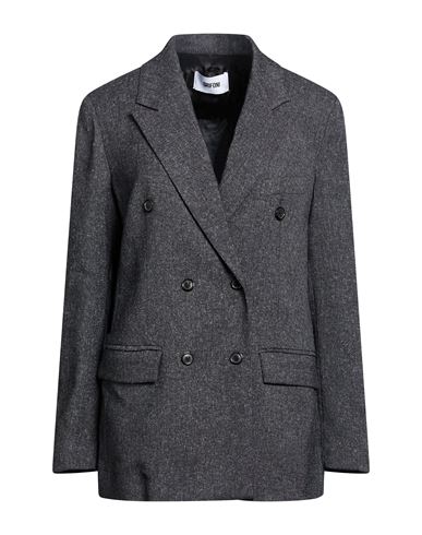 Woman Blazer Charcoal Size 10 Polyester, Viscose, Elastane