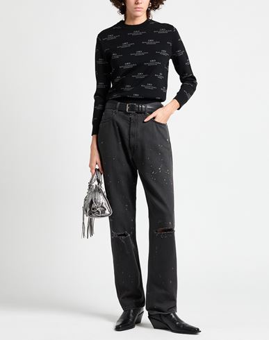 Woman Jeans Black Size 32 Cotton