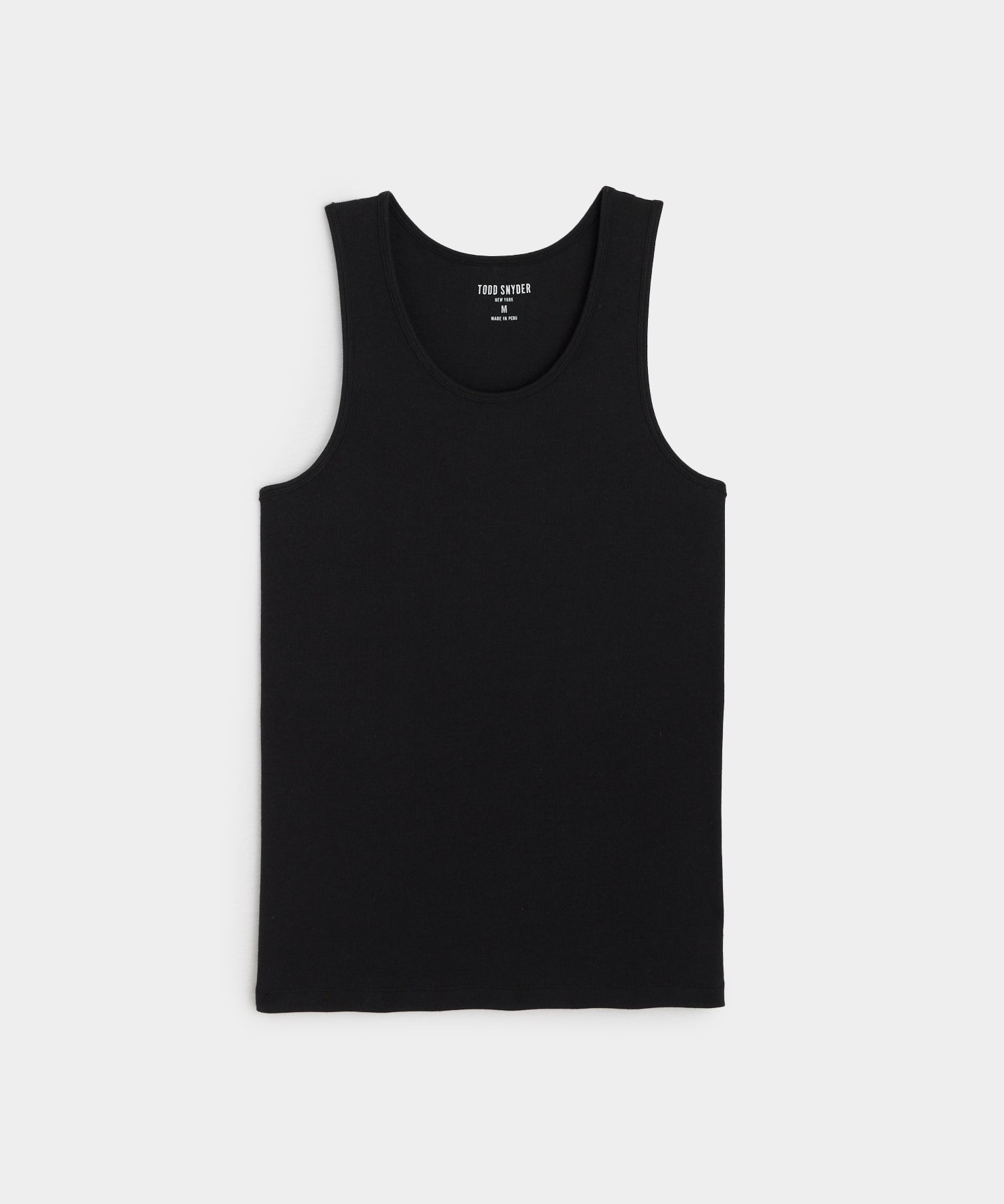Ribbed Tank Top in Black