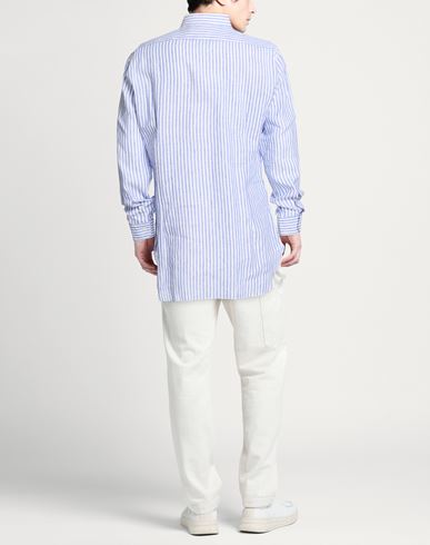 Man Shirt Blue Size 17 ¾ Linen