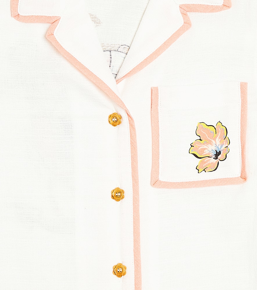 Zimmermann Kids Alight cotton shirt