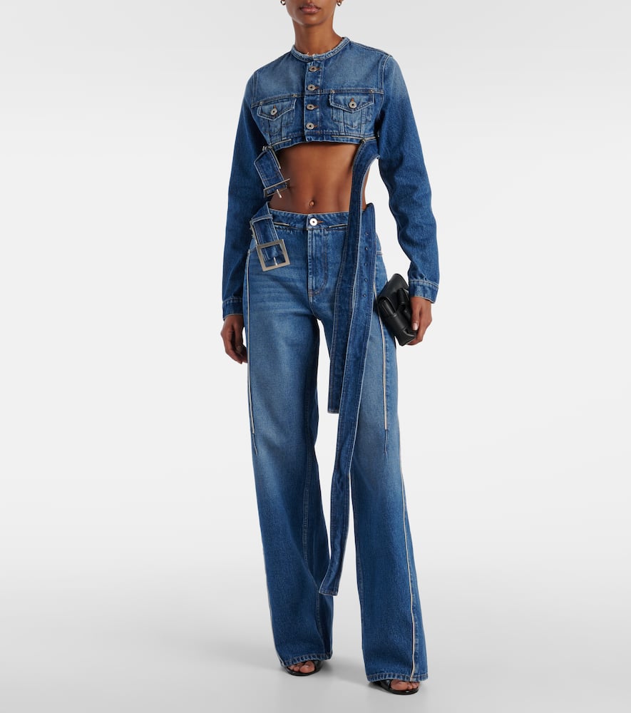 Cropped denim jacket
