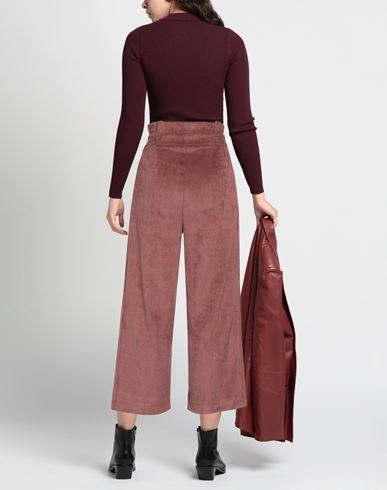 Gaudì Woman Pants Chocolate brown Size 12 Polyester, Polyamide, Elastane