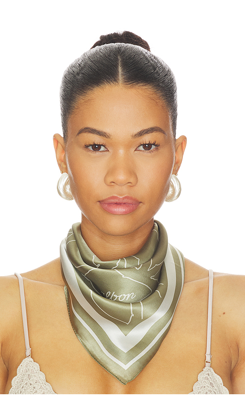Malbon Golf Clara Scarf in Sage