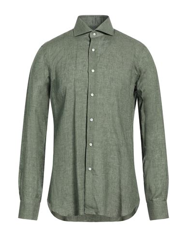 Man Shirt Military green Size 15 ¾ Linen