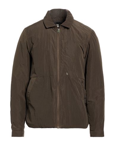 Man Jacket Chocolate brown Size M Recycled polyamide, Polyamide
