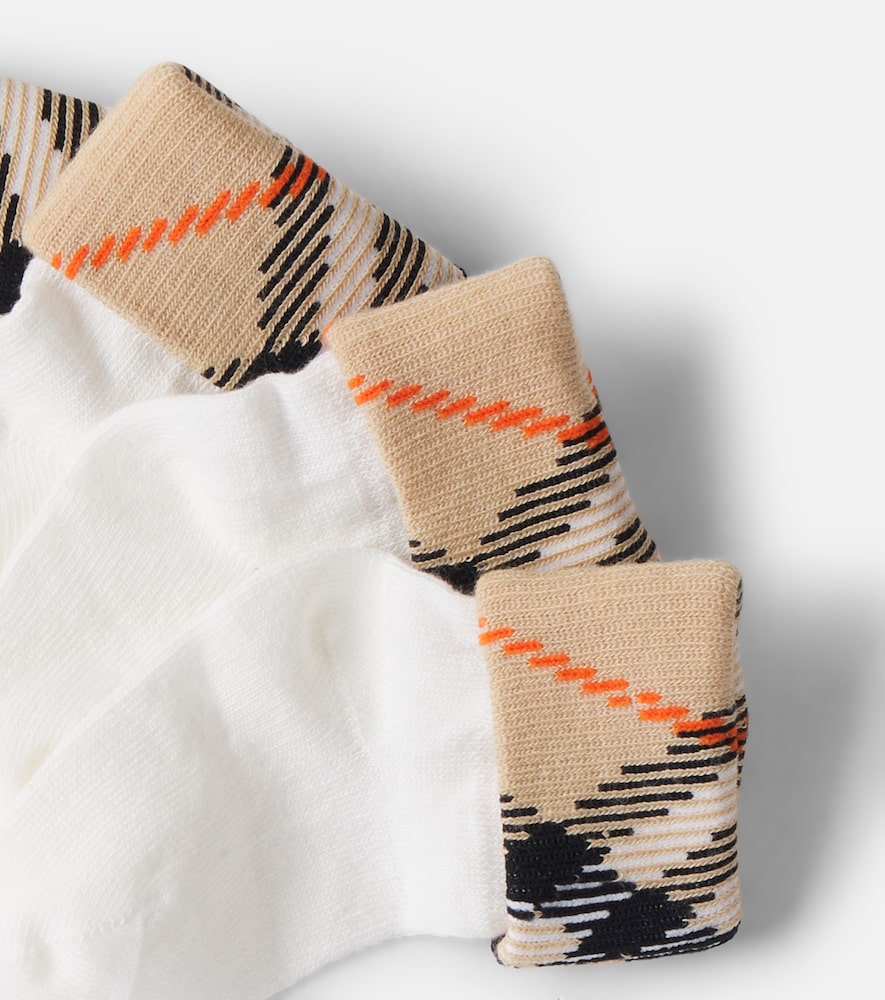 Baby Burberry Check cotton-blend socks