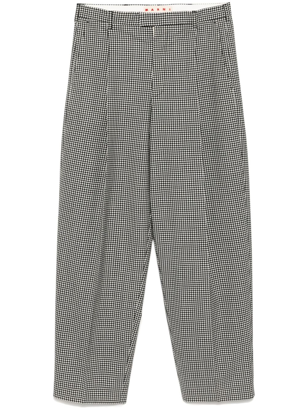Checked trousers - Black