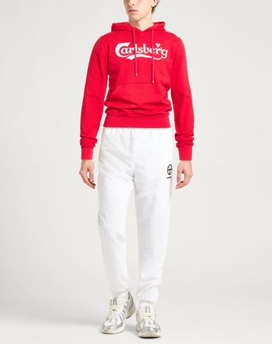 Man Sweatshirt Red Size L Cotton